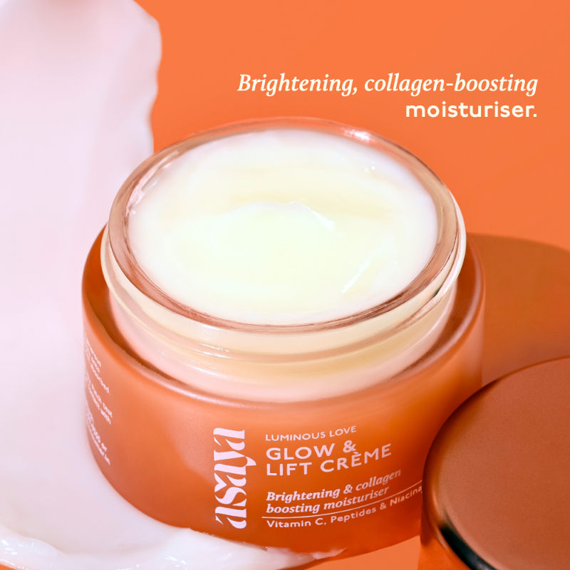 Vit C & Niacinamide Moisturizer for All Skin Types, Brightening Collagen Cream with Peptides