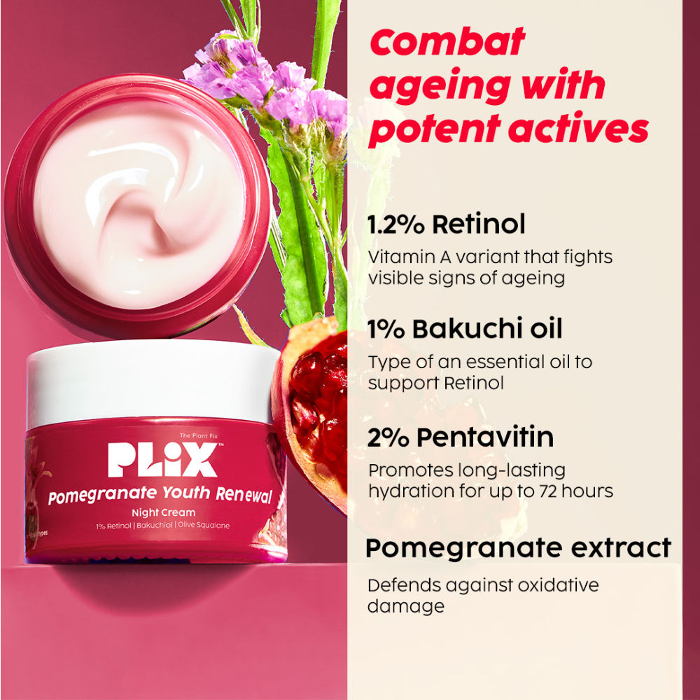 The Plant Fix Pomegranate Youth Renewal Cleanser & Retinol Cream