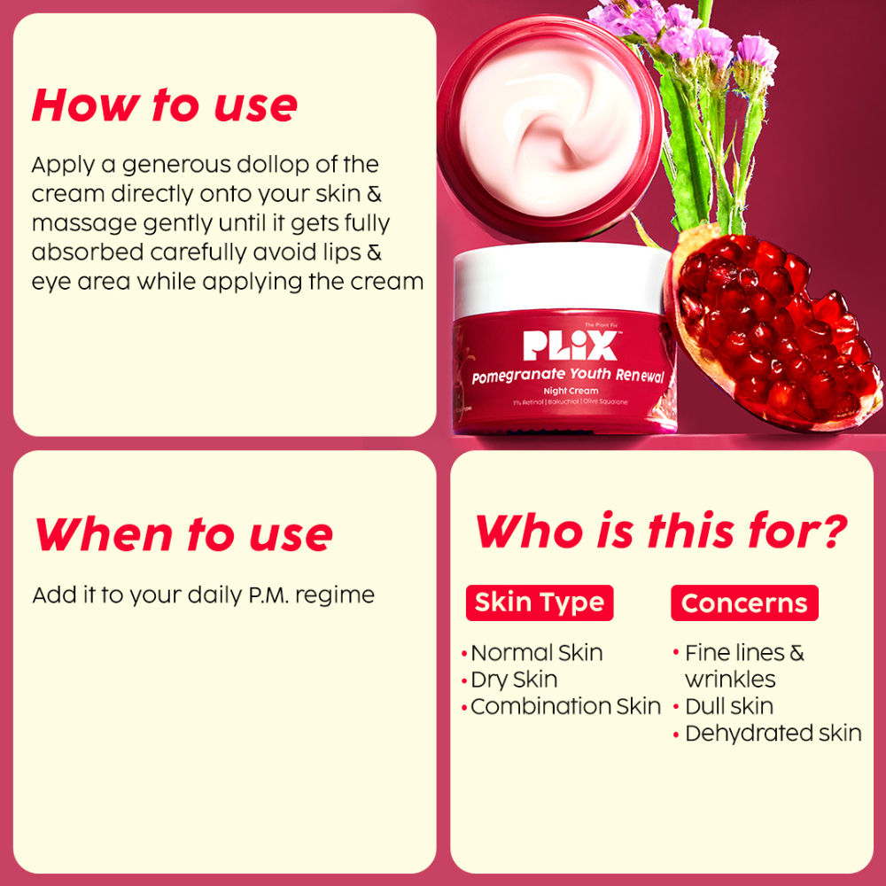The Plant Fix Pomegranate Youth Renewal Cleanser & Retinol Cream
