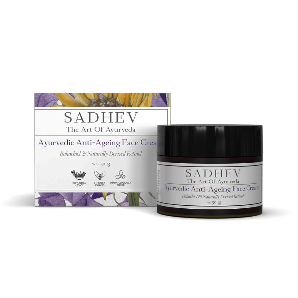 Ayurvedic Anti-Ageing Face Cream with Bakuchiol & Naturally Derived Retinol