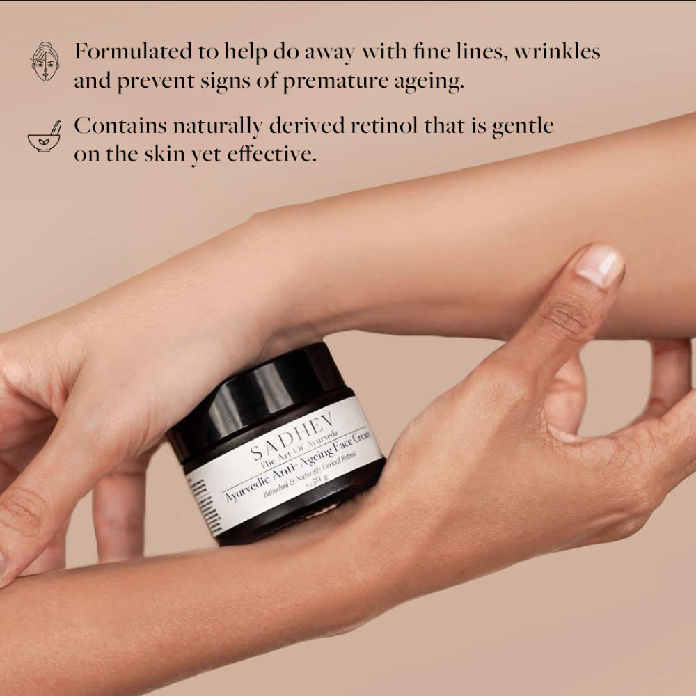 Ayurvedic Anti-Ageing Face Cream with Bakuchiol & Naturally Derived Retinol
