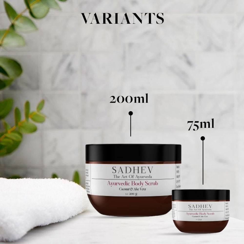 Ayurvedic Coconut and Aloe Vera Body Scrub