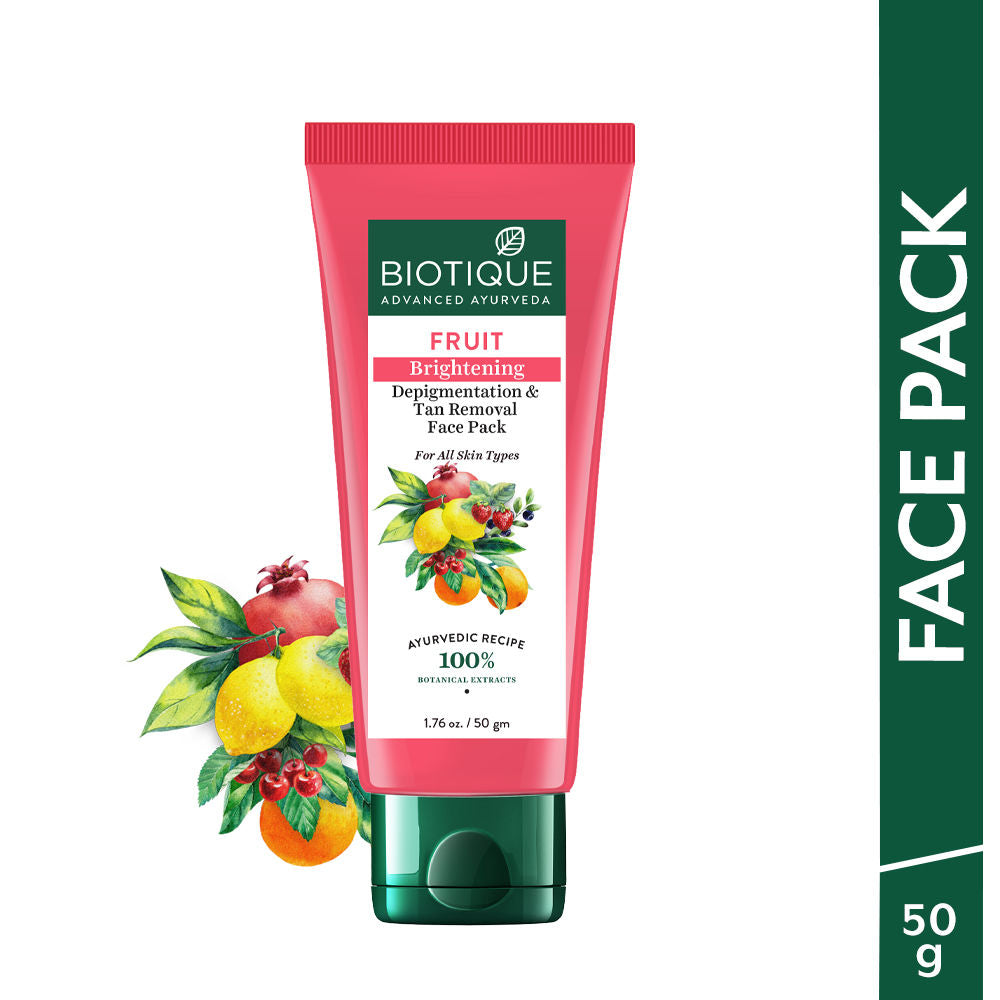 BIO Fruit Whitening & Depigmentation Tan Removal Face Pack - 50g