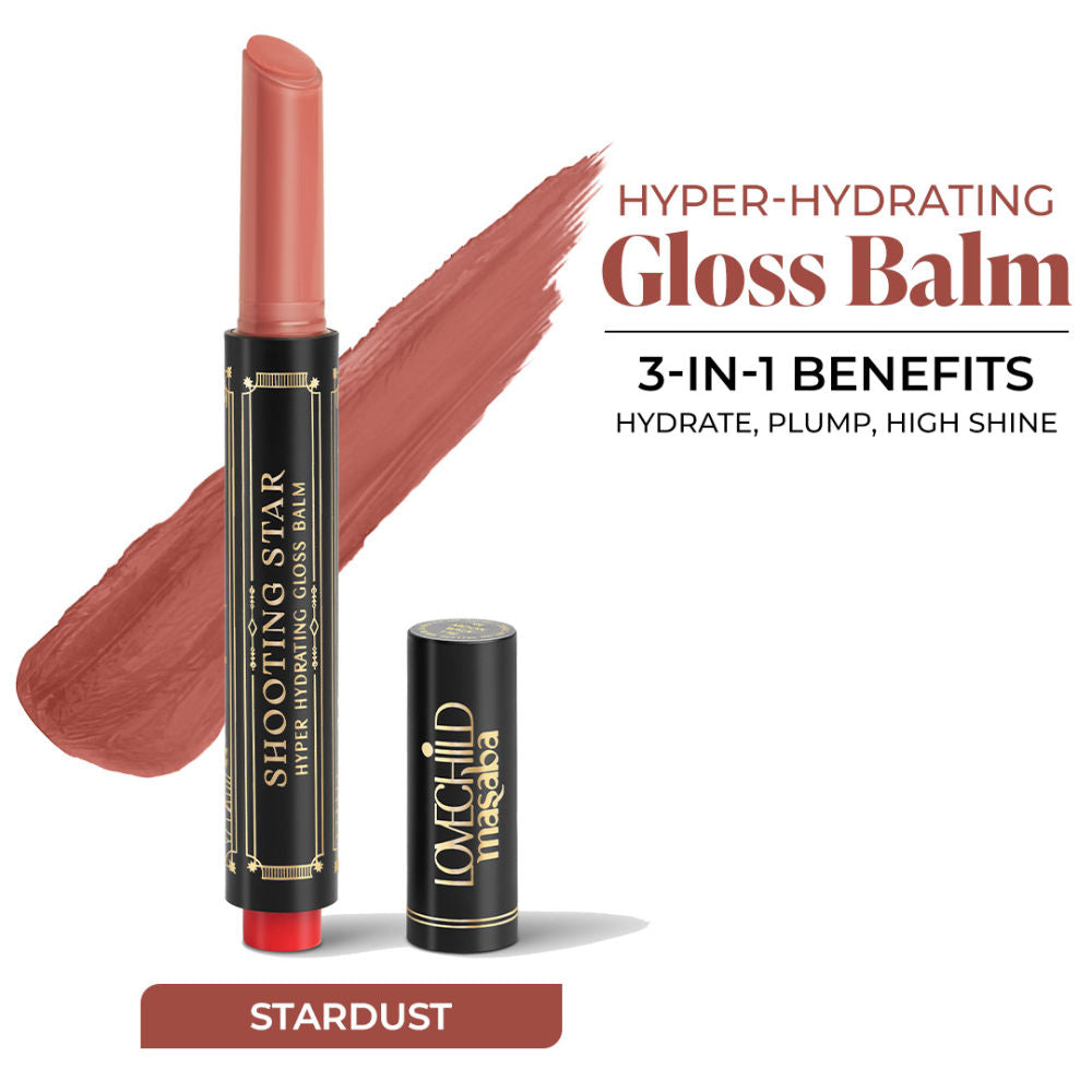 Shooting Star Hyper Hydrating Gloss Balm, Enriched with Peptides, Shea Butter & Jojoba Oil - Stardust