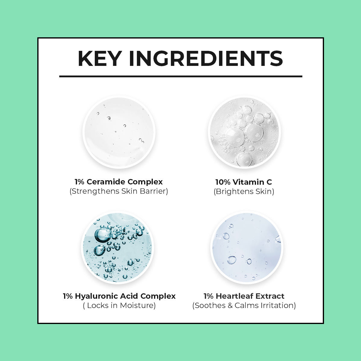 Non-Irritating Ceramide & 10% Vitamin C Ampoule Serum For All Skin Types