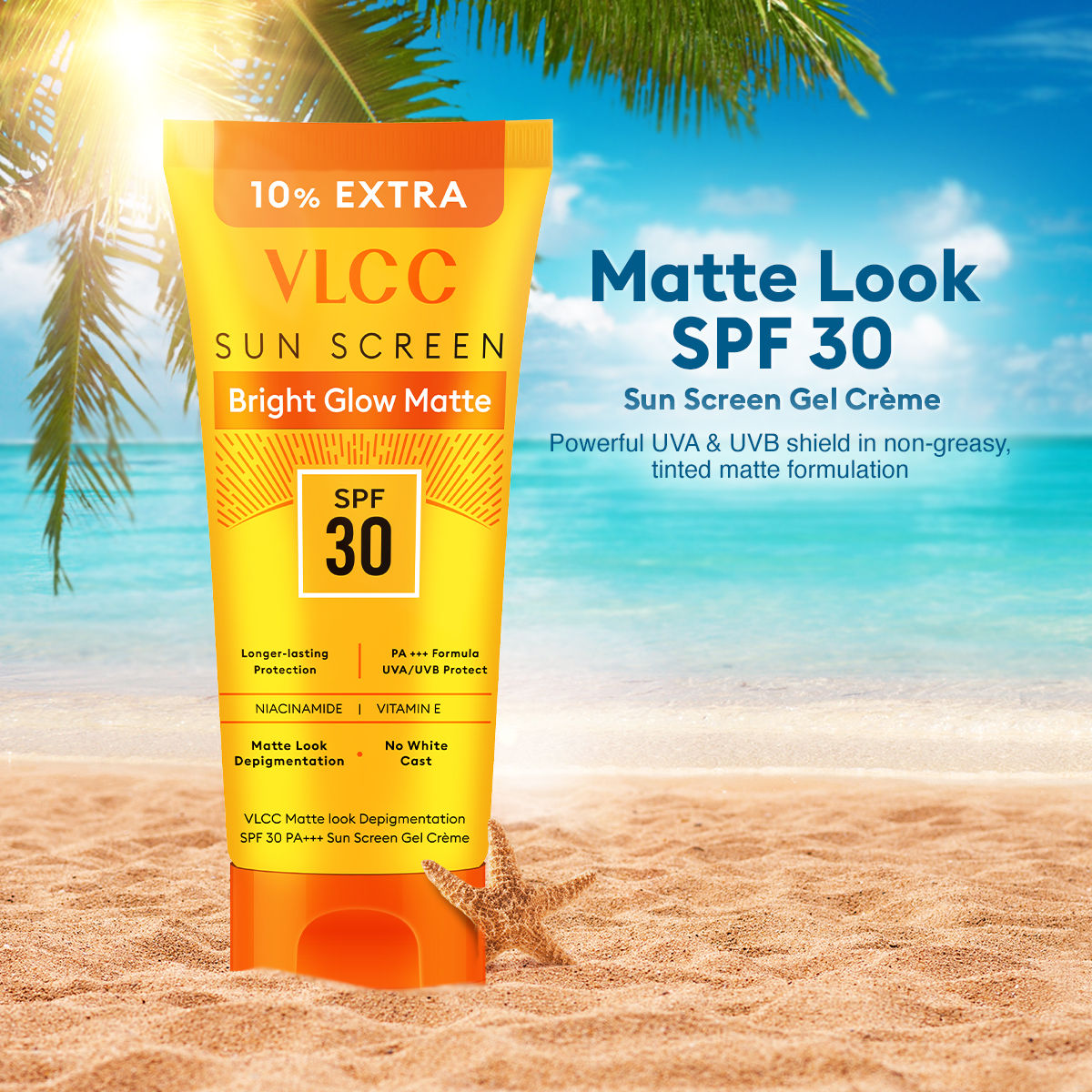 Matte Look SPF 30 Sun Screen Gel Creme