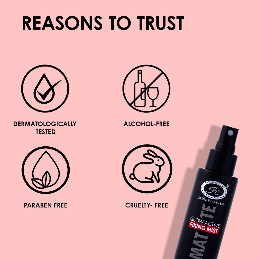 Matte Glow Active Fixing Mist - Long-Lasting Hold