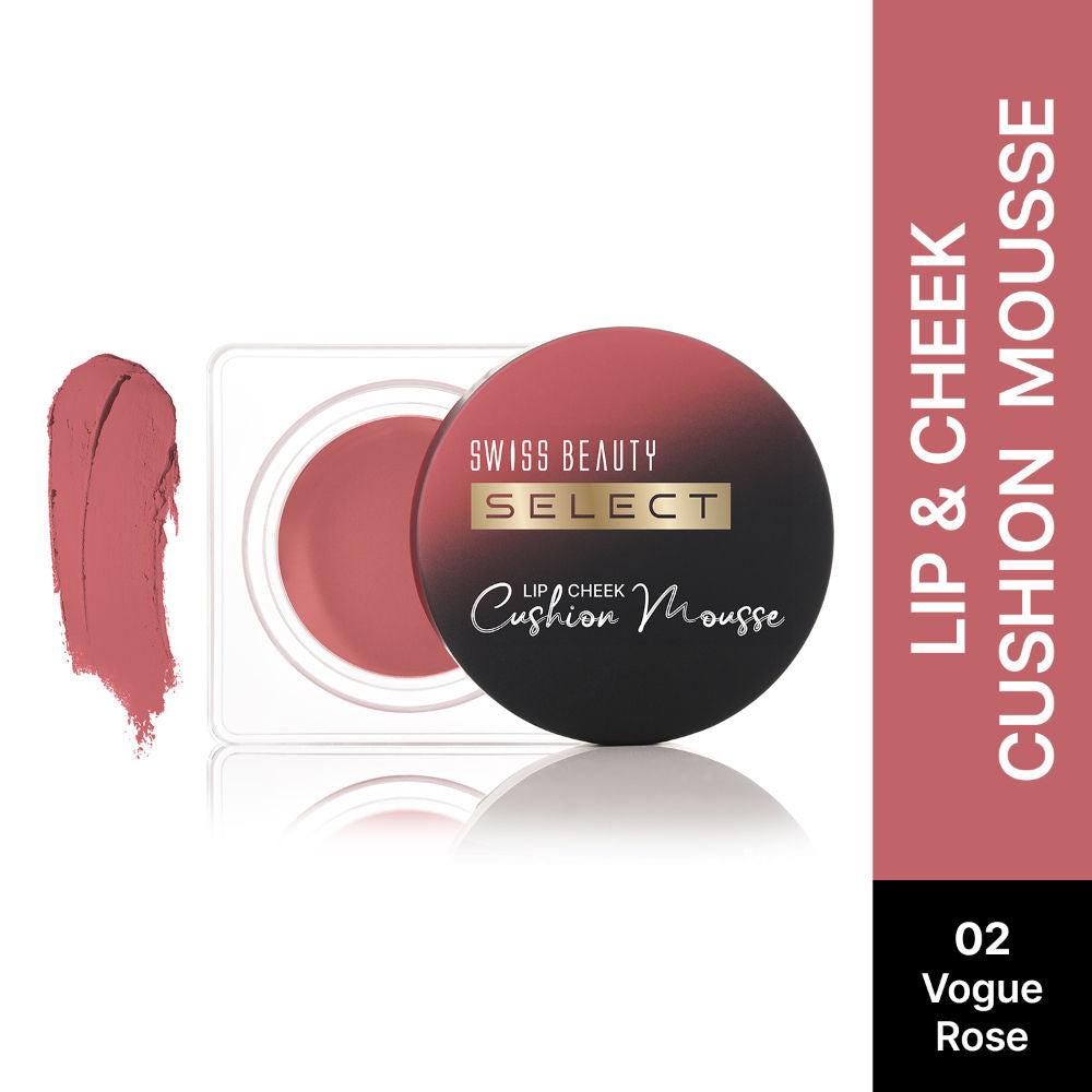 Select Lip And Cheek Cushion Mousse With Vitamin E - 2 Vogue Rose