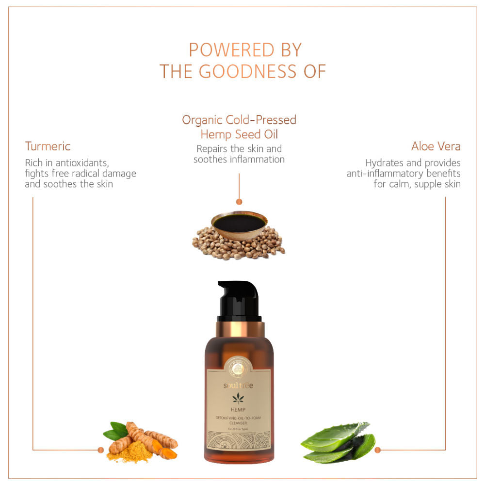 Hemp Detoxifying Oil To Foam Cleanser