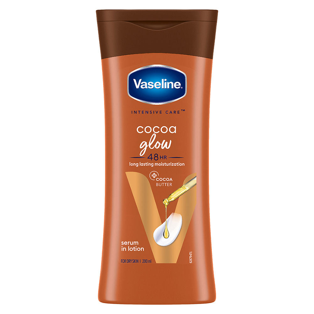 Cocoa Glow Serum In Lotion, 600 ml , 100% Pure Cocoa & Shea Butter for Glowing & Soft Skin - 200ml