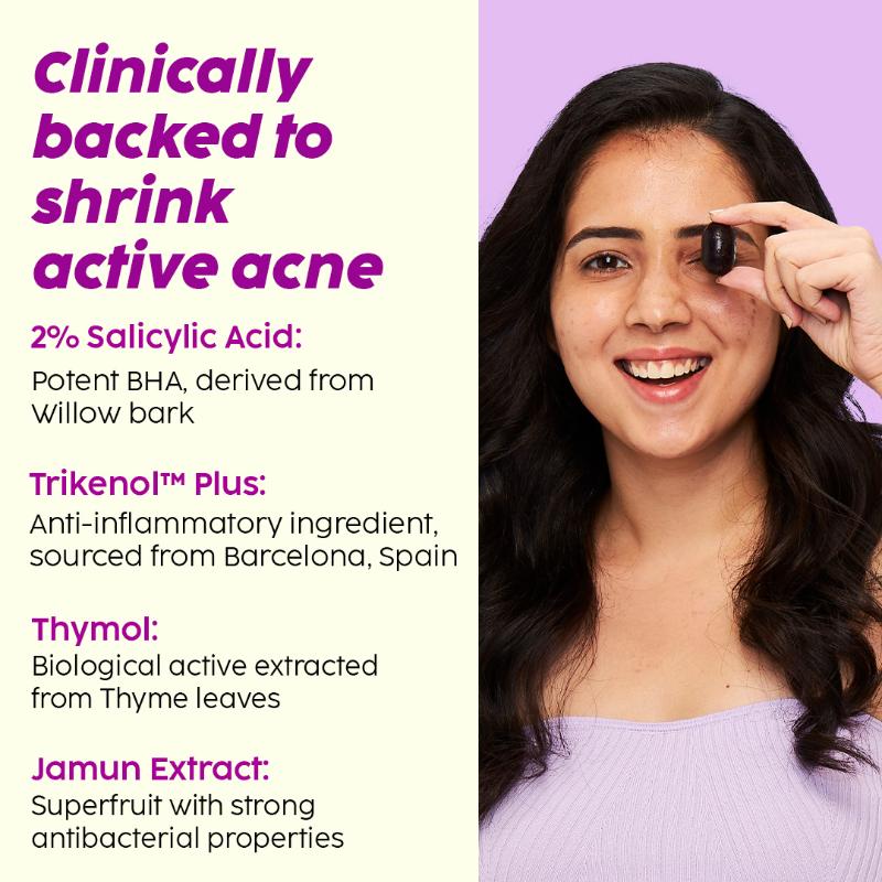2% Salicylic Acid Acne Spot Corrector Gel For Reducing Active Acne, Controls Oil and Acne Scars