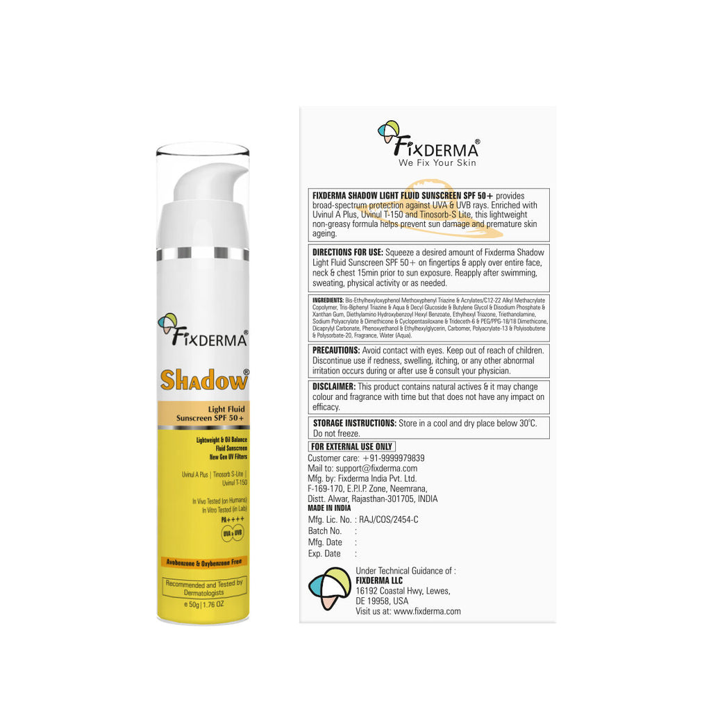 Shadow Light Fluid Sunscreen SPF 50+ & PA+++