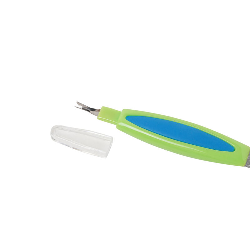 ECO00147 Double Sided Nail Care Files Cuticle Trimmer (Colour & Shape May Vary)