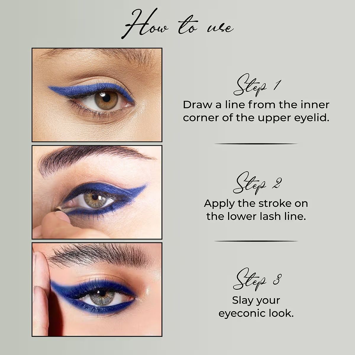 4x Intense Kohl Kajal, Water & Smudgeproof, Long Wear Kajal