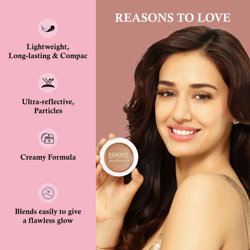 Highlighter,Cream Texture, Long Lasting Reflective Formula