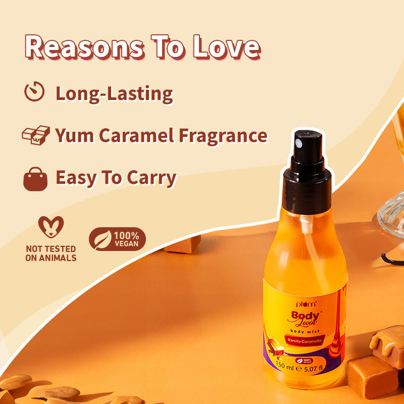 Body Lovin Vanilla Caramello Body Mist For A Long Lasting Warm Caramel Fragrance