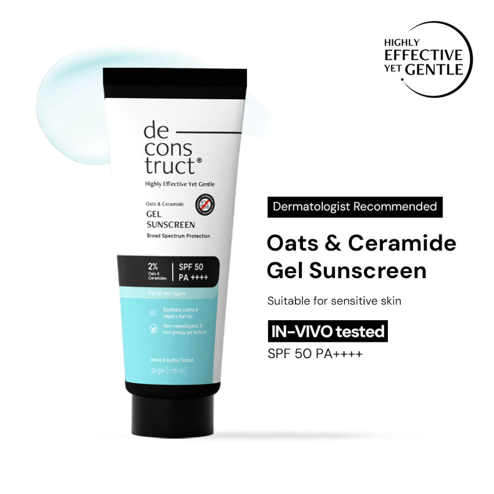 Oats & Ceramide Gel Sunscreen In Vivo Tested SPF 50 PA+++