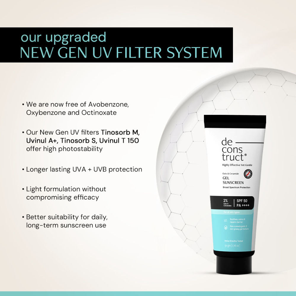 Oats & Ceramide Gel Sunscreen In Vivo Tested SPF 50 PA+++
