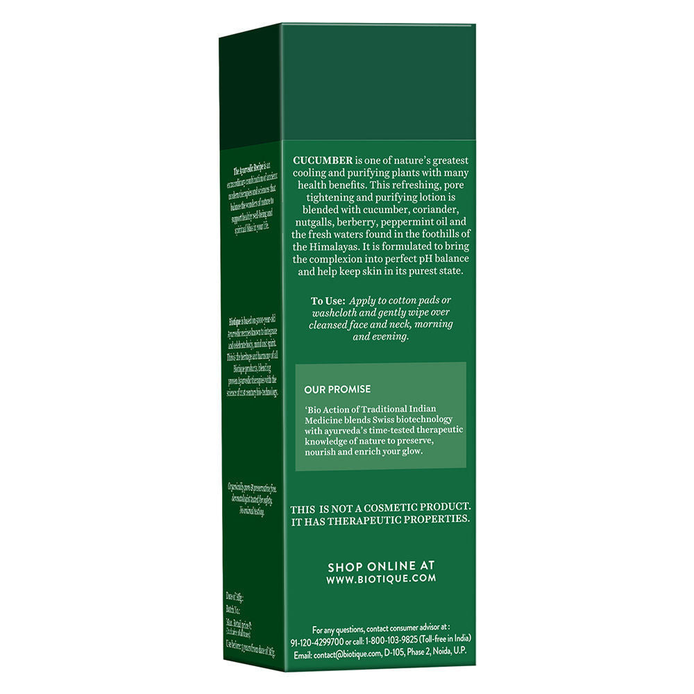 Bio Cucumber Pore Tightening Toner With Himalayan Waters
