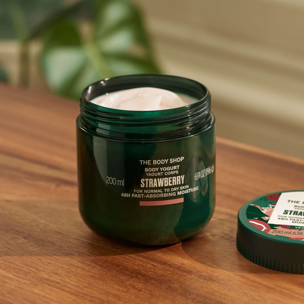 Strawberry Body Yogurt, 48-Hour Hydration, Strawberry Oil & Shea Butter