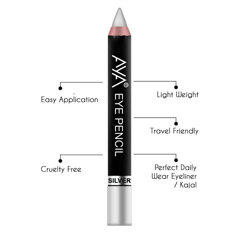 Eye Pencil For Kajal/Eyeliner - Silver