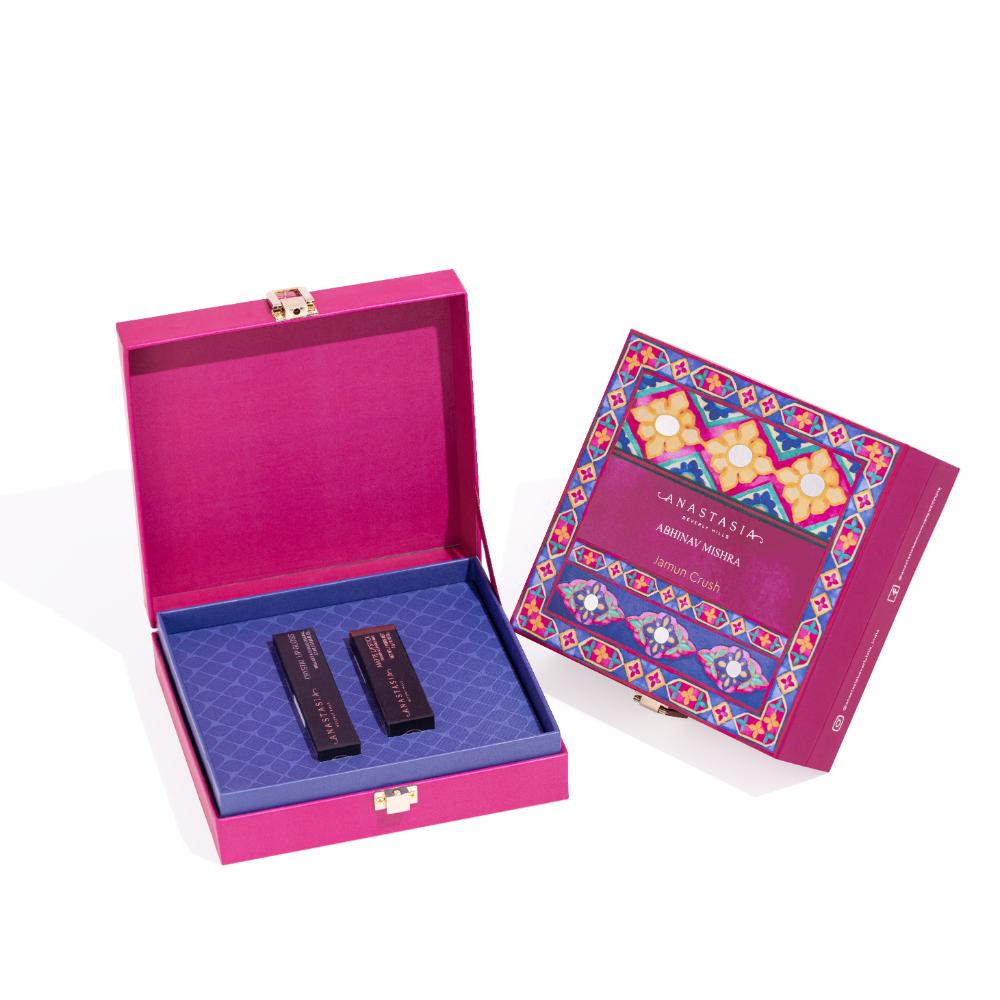 Jamun Crush-Matte Lipstick – Blackberry & Lipgloss Crystal Sample