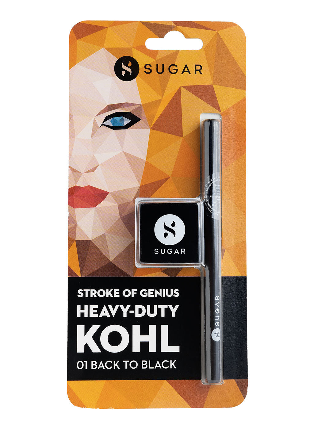 Stroke Of Genius Heavy Duty Kohl With Free Sharpener - 01 Back To Black