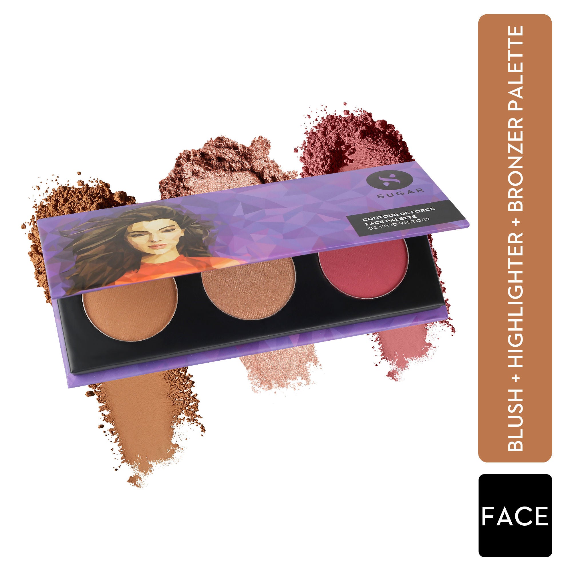 Contour De Force Face Palette - 02 Vivid Victory