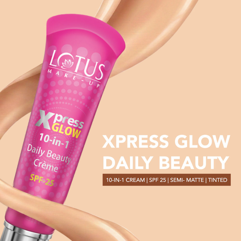 Lotus Make-Up Xpress Glow 10 In 1 Daily Beauty Face Cream SPF 25 For All Skin Types