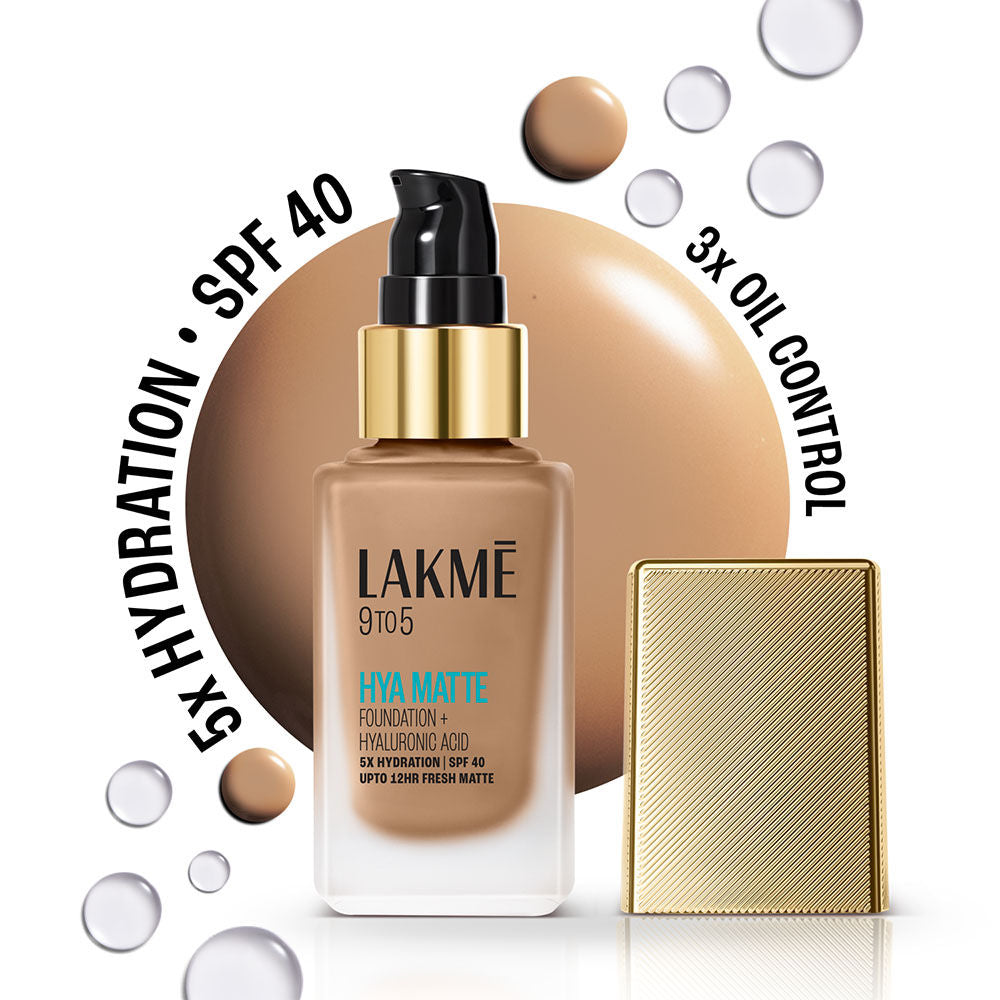 9to5 Hya Matte Foundation + Hyaluronic Acid - Cool Walnut
