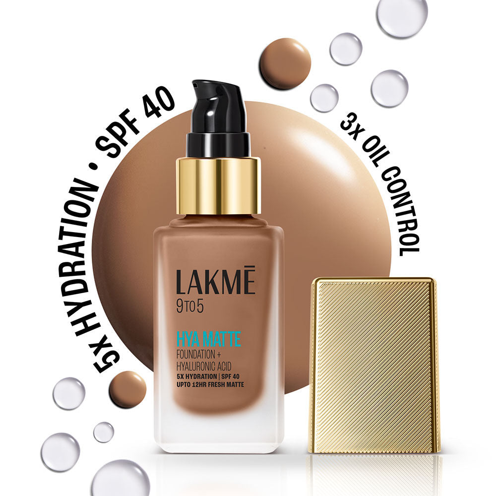 9to5 Hya Matte Foundation + Hyaluronic Acid - Cool Cocoa