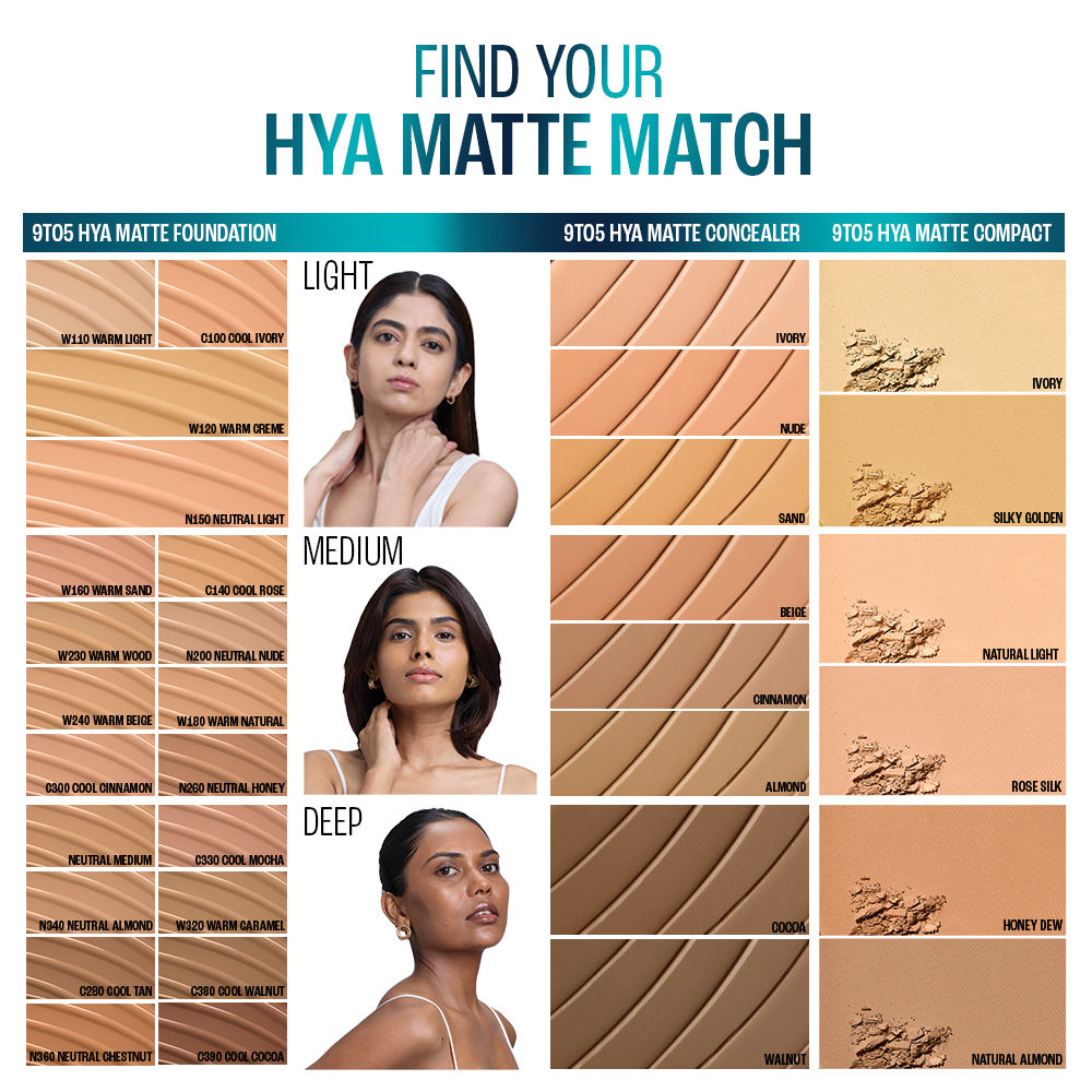9 To 5 Hya Matte Pressed Powder