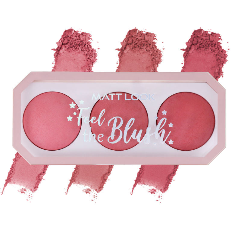 Feel The Blush Baked Blush Trio Palette - 03 Fascinated