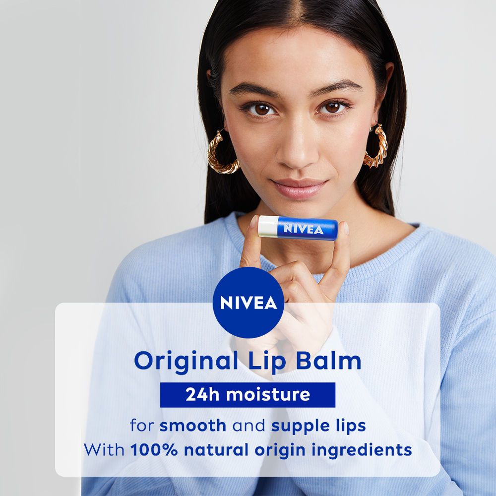 Shea butter Lip Balm with Natural oils & 24H melt-in moisture-Original care