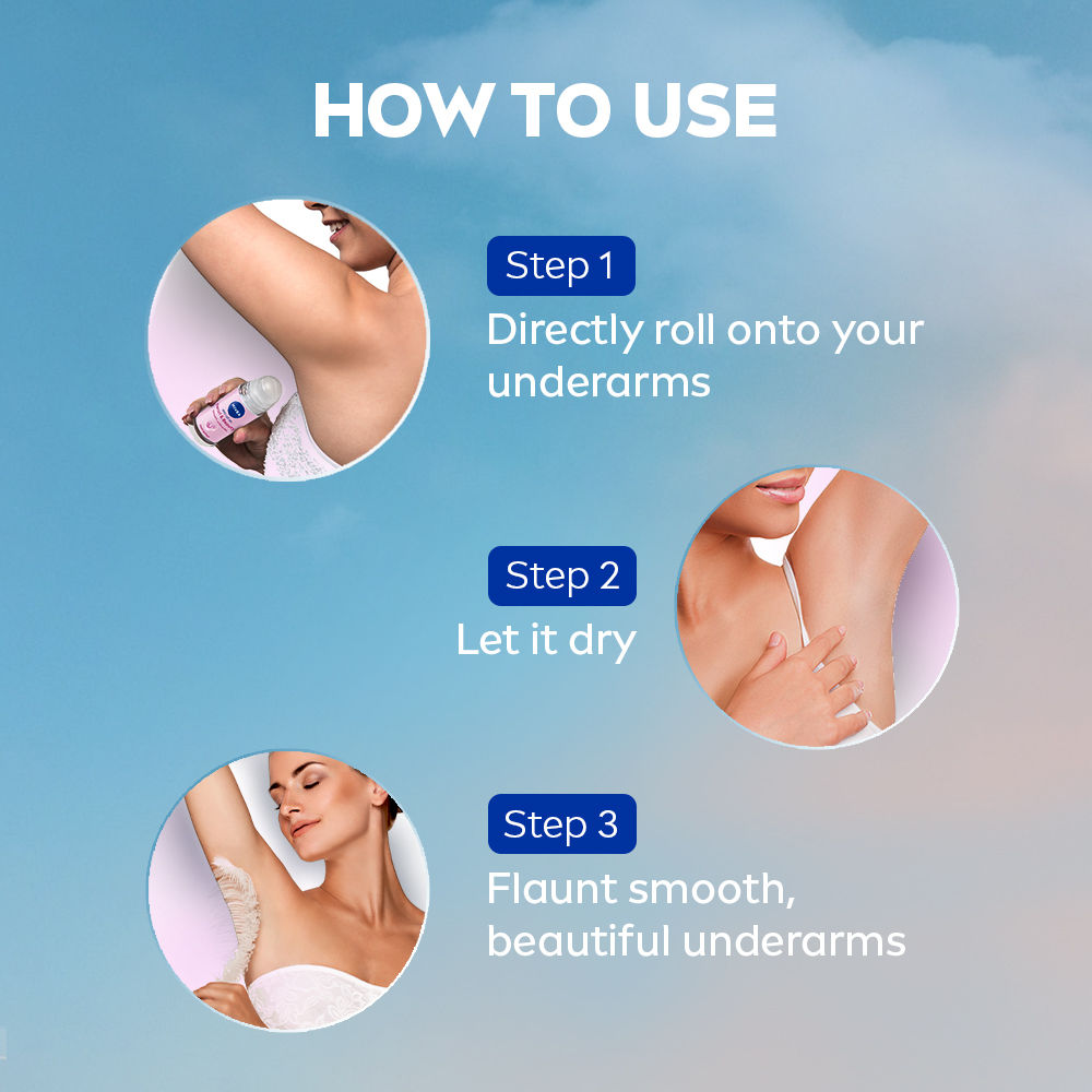 72H Active Protection With Pearl Extract Deo Underarm Roll On - Smooth Skin, Odor Protection