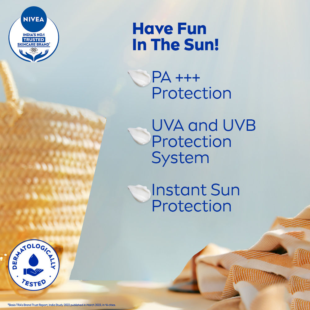 SPF 50+ PA+++ & Vit E Face Sunscreen- Instant & Waterproof Protection