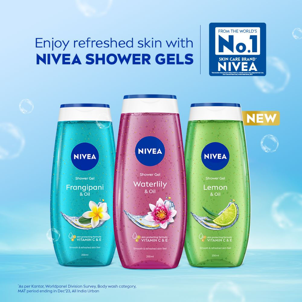 Waterlily & care oil Body wash for long-lasting freshness