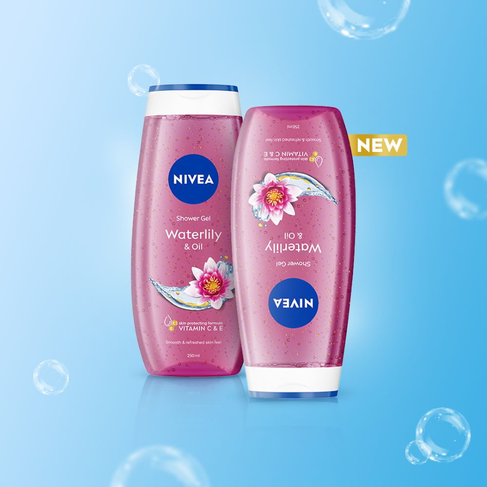 Waterlily & care oil Body wash for long-lasting freshness