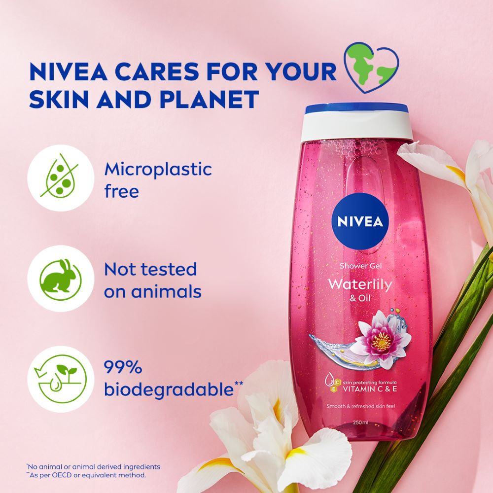 Waterlily & care oil Body wash for long-lasting freshness