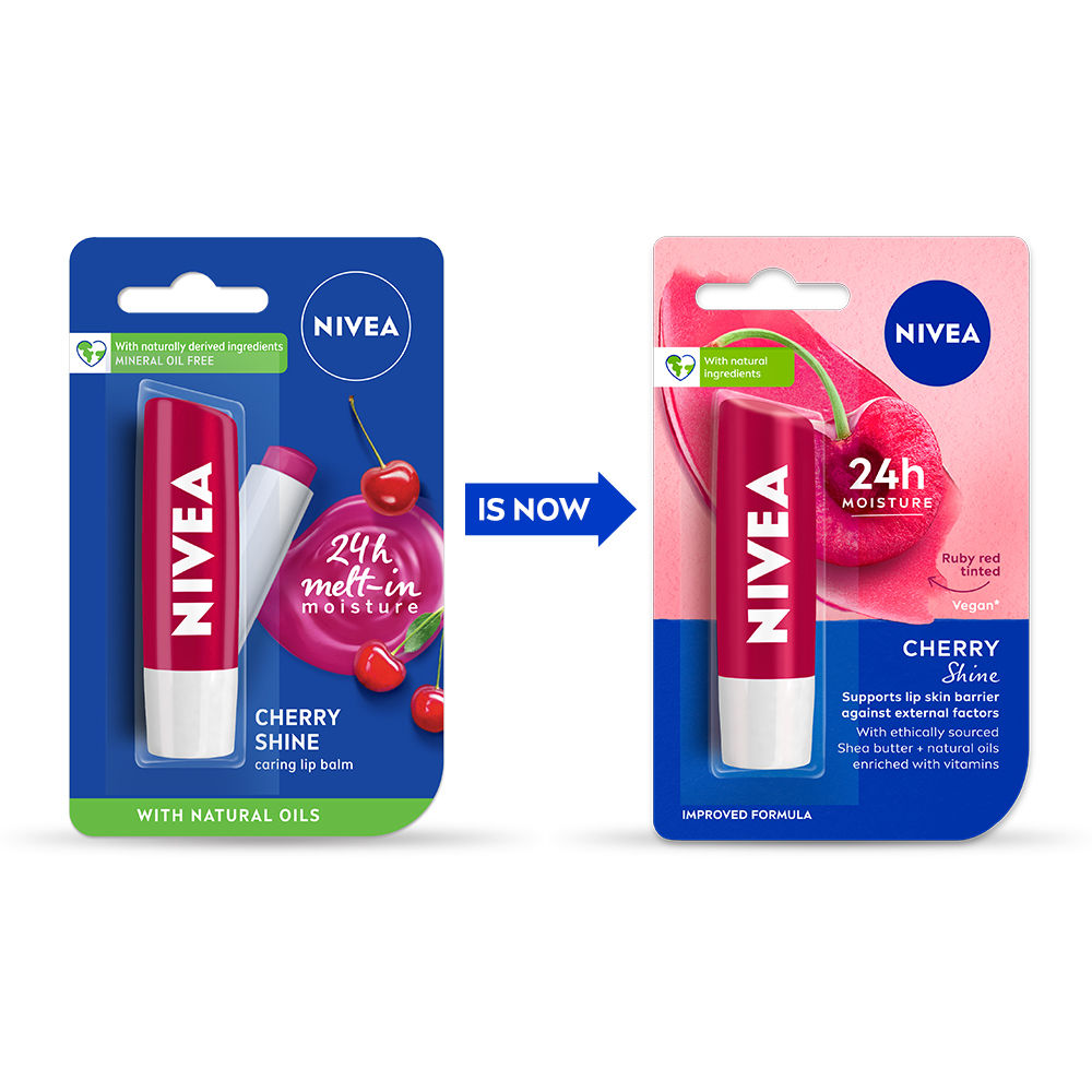 Tinted Lip Balm With Natural Oils & 24H Melt-In Moisture Cherry Shine