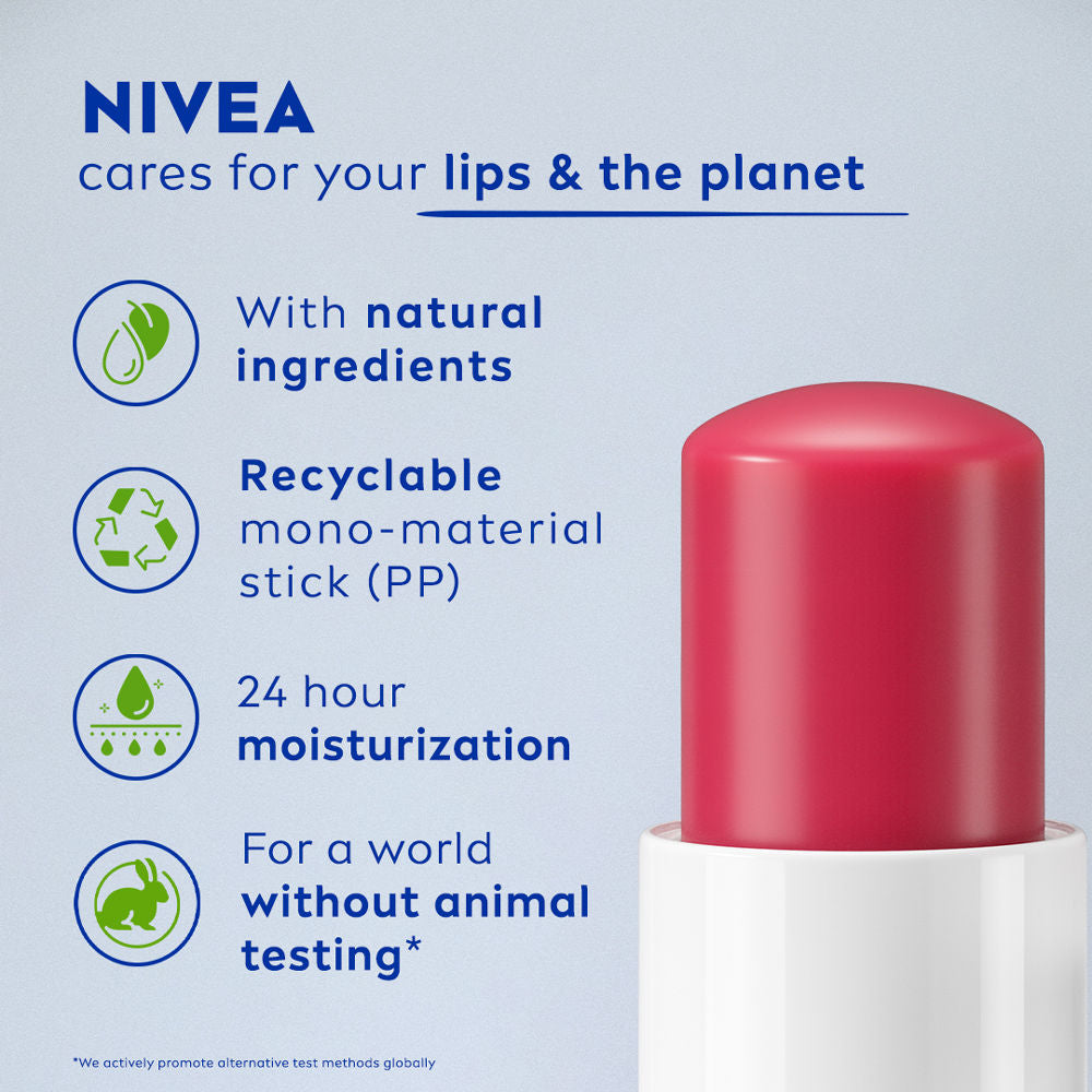 Tinted Lip Balm With Natural Oils & 24H Melt-In Moisture Cherry Shine