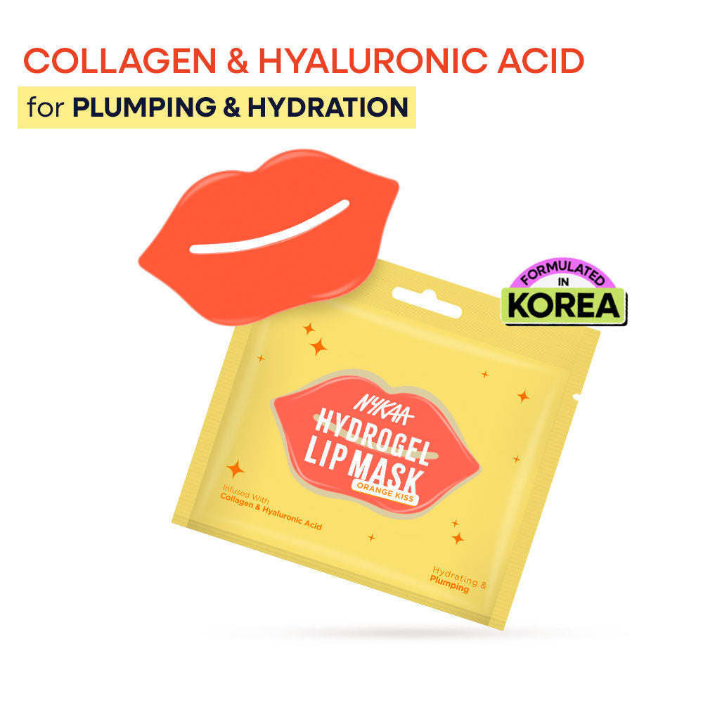 Nykaa Hydrogel Lip Mask - Orange Kiss
