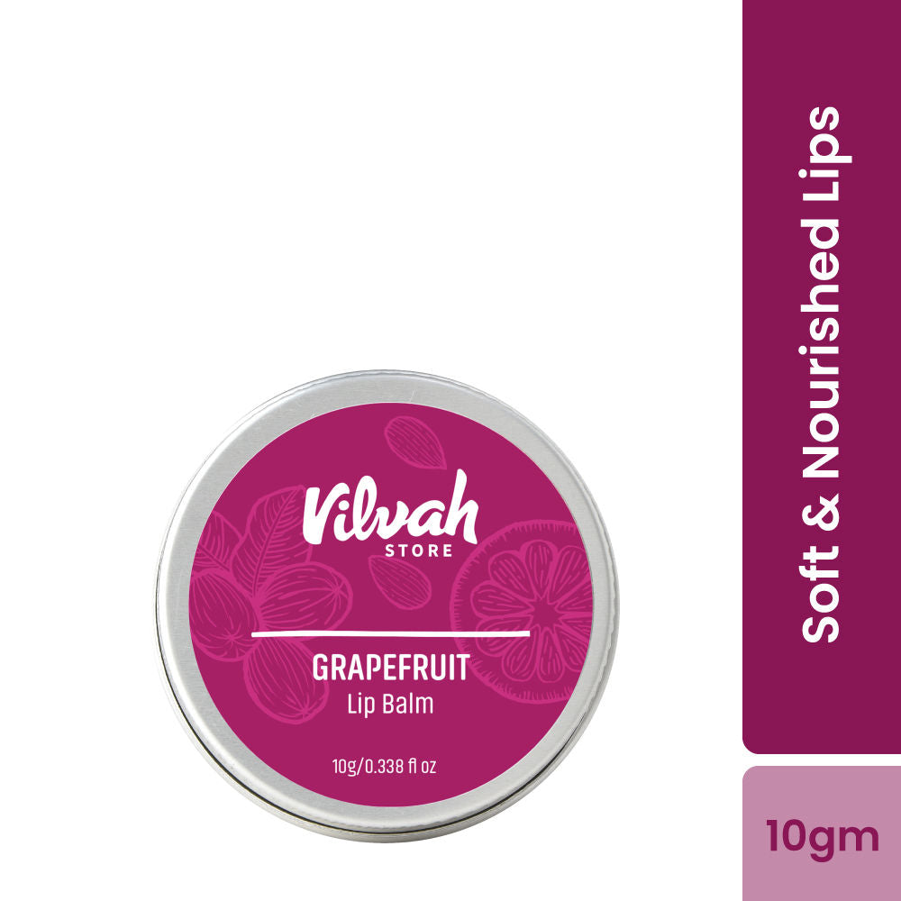 Grapefruit Lips Balm for Dry Damaged & Chapped Lips Enriched With Shea Butter & Beeswax