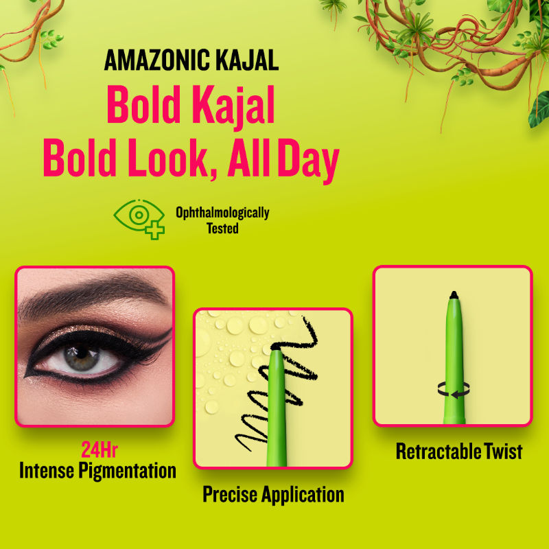 Amazonic Extra Lasting Kajal G101 Black