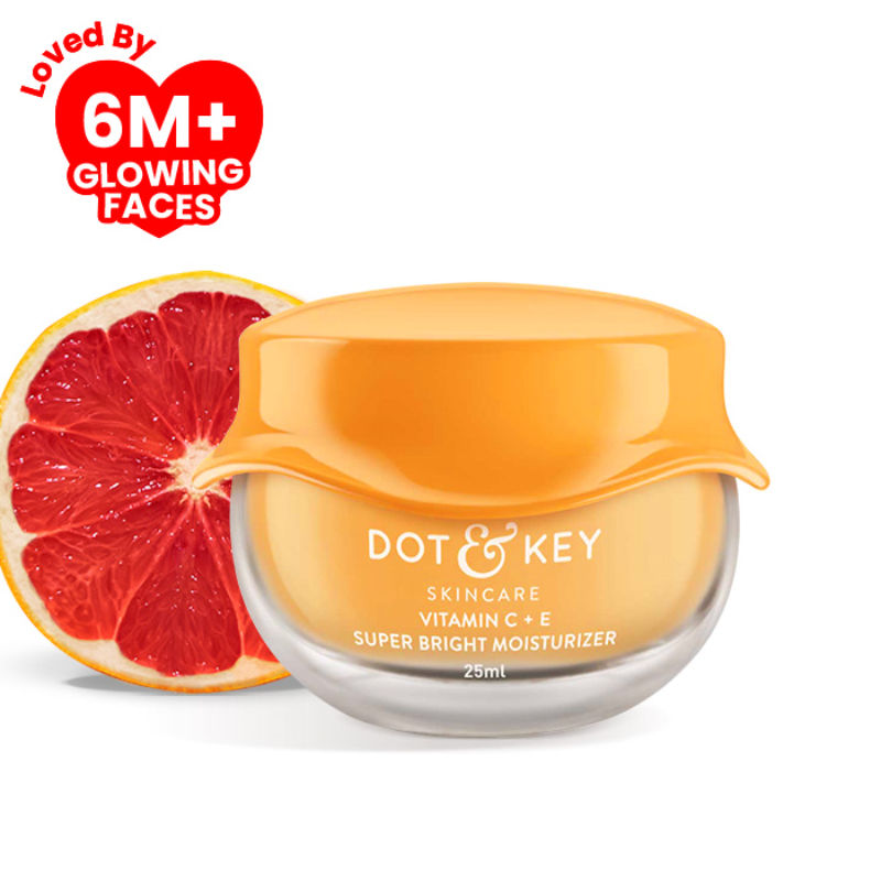 Vitamin C + E Super Bright Face Moisturizer For Glowing Skin, Fades Dark Spots - 25ml