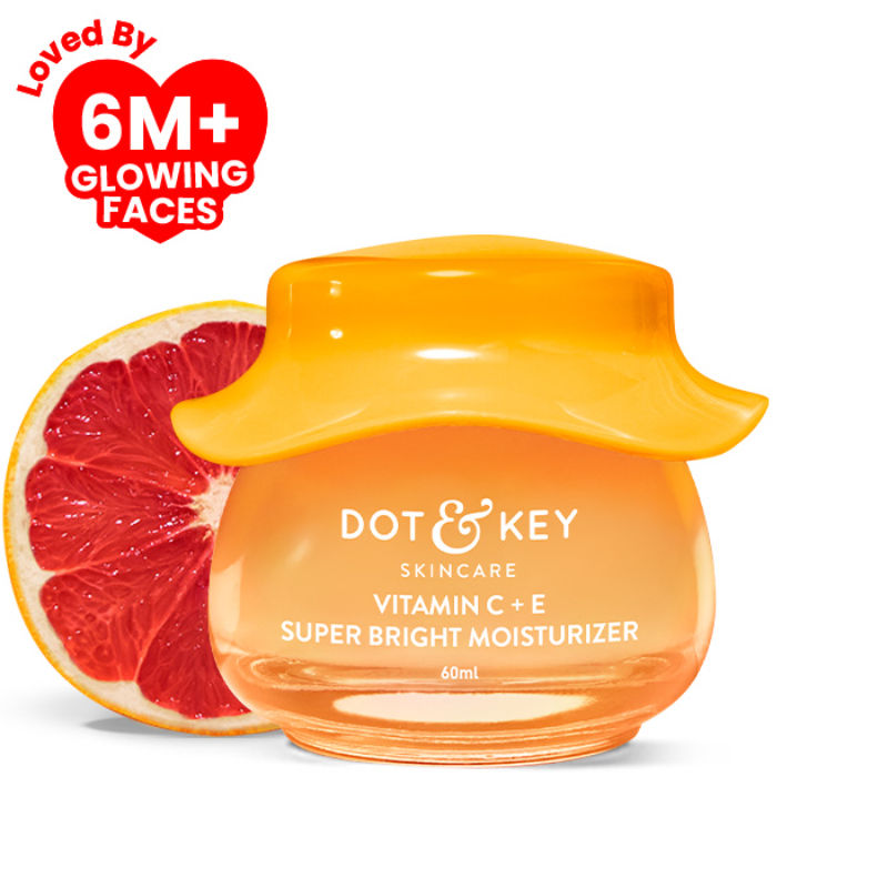 Vitamin C + E Super Bright Face Moisturizer For Glowing Skin, Fades Dark Spots
