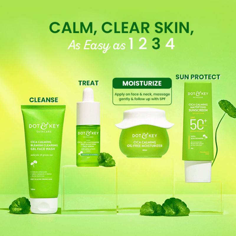 Cica Calming Oil-Free Moisturizer, With Niacinamide, For Oily, Acne-Prone Skin