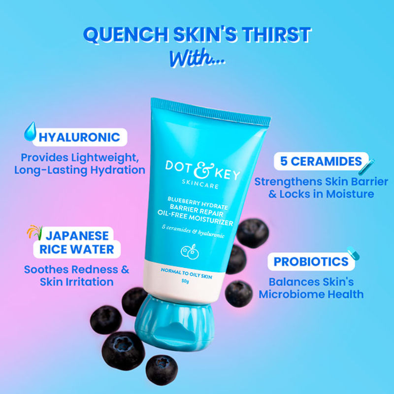 Blueberry Hydrate Barrier Repair Oil-Free Moisturizer, Normal to Oily Skin