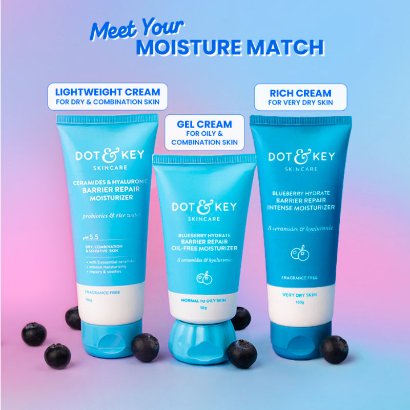 Blueberry Hydrate Barrier Repair Intense Moisturizer, With 5 Ceramides, For Very Dry Skin