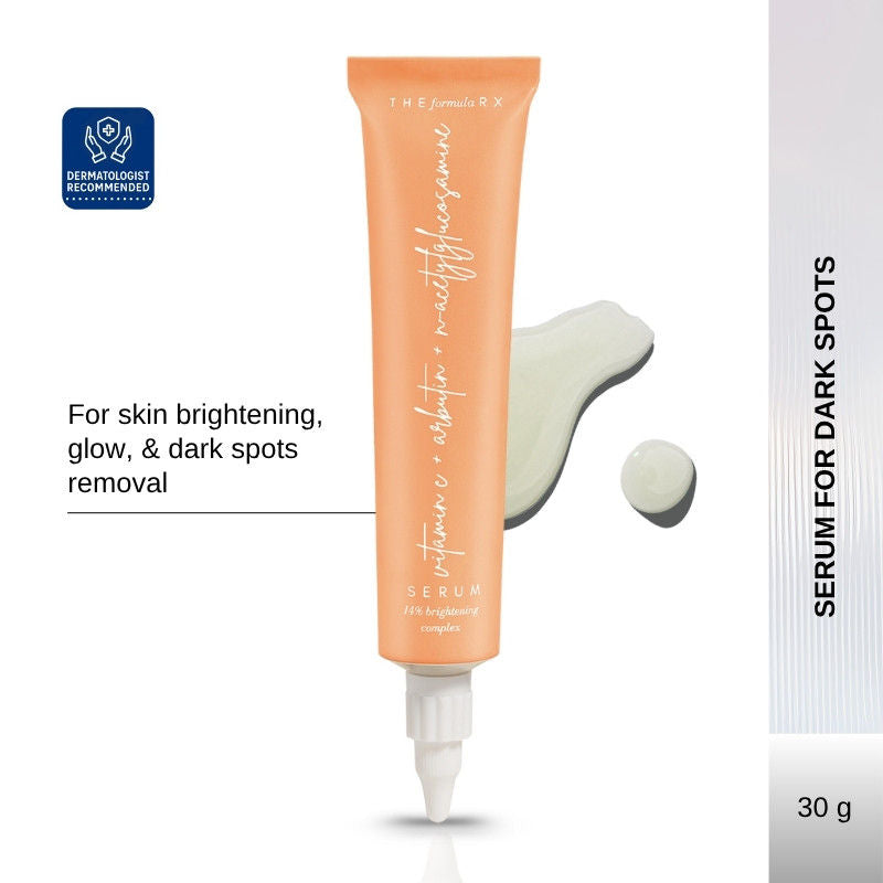 Vitamin C Brightening Face Serum With Arbutin For Glow, & Dark Spots Removal
